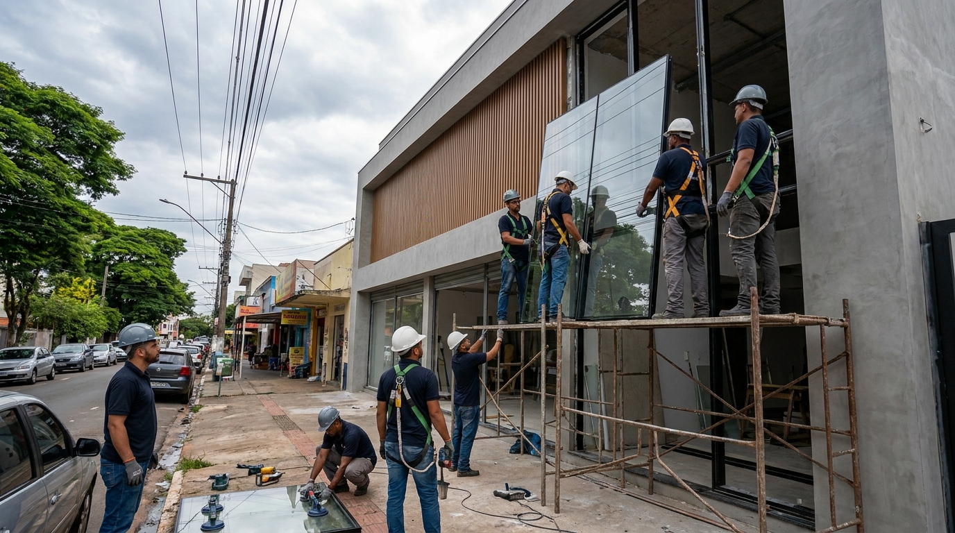 Fachada de Vidro em Lauro de Freitas‑BA