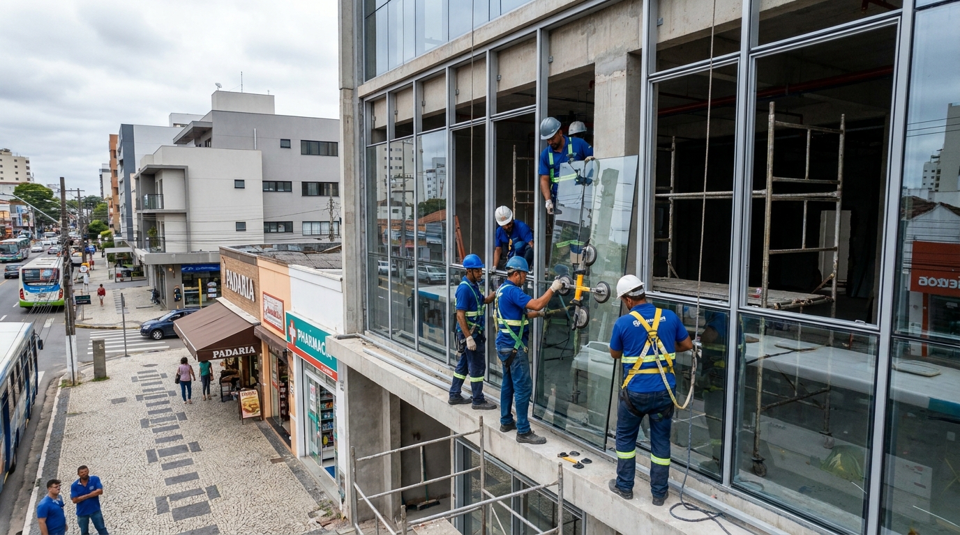 Fachada de Vidro em Lauro de Freitas‑BA